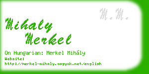 mihaly merkel business card